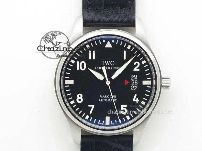 MIROTIME 0501 Mark XVI 1:1 Best Edition MK Maker SS Black Dial A2892 On Black Leather Strap Chic 7371